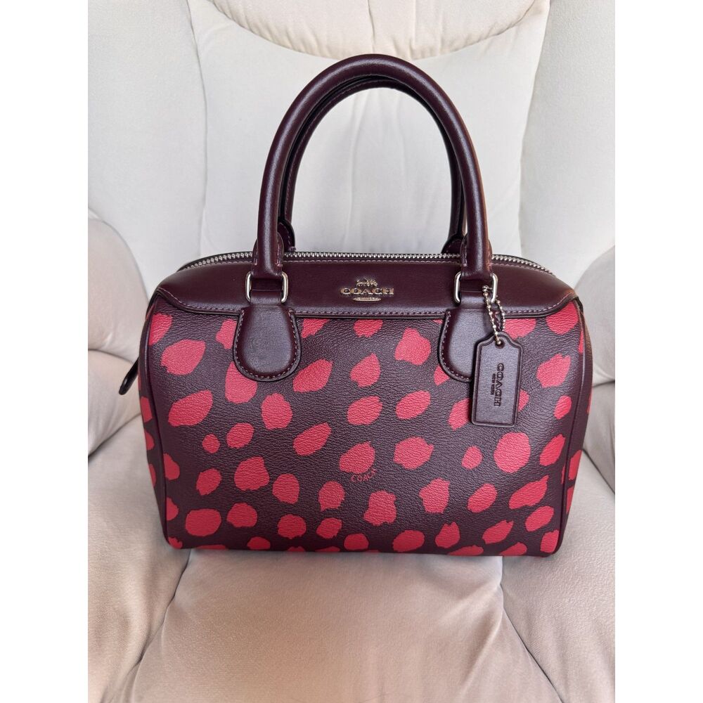 Coach Mini Bennett Satchel with Deer Spot Print